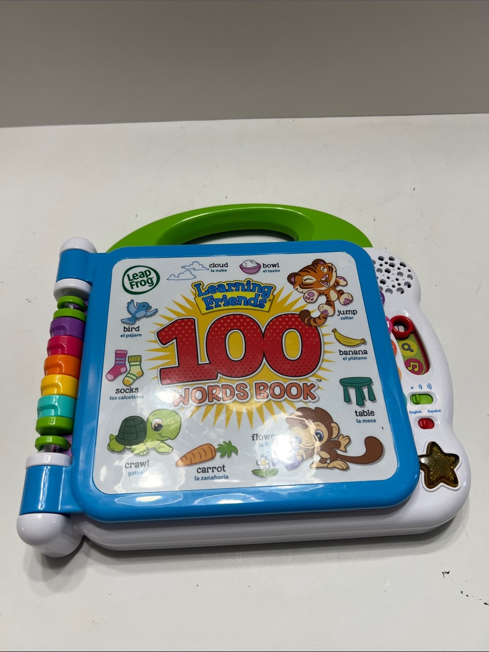 LeapFrog 100 Words Book - Blue and Green Interactive Learning Toy